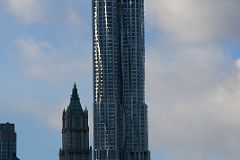 38 New York Financial District Woolworth Building, New York by Gehry Before Sunset From Brooklyn Heights.jpg